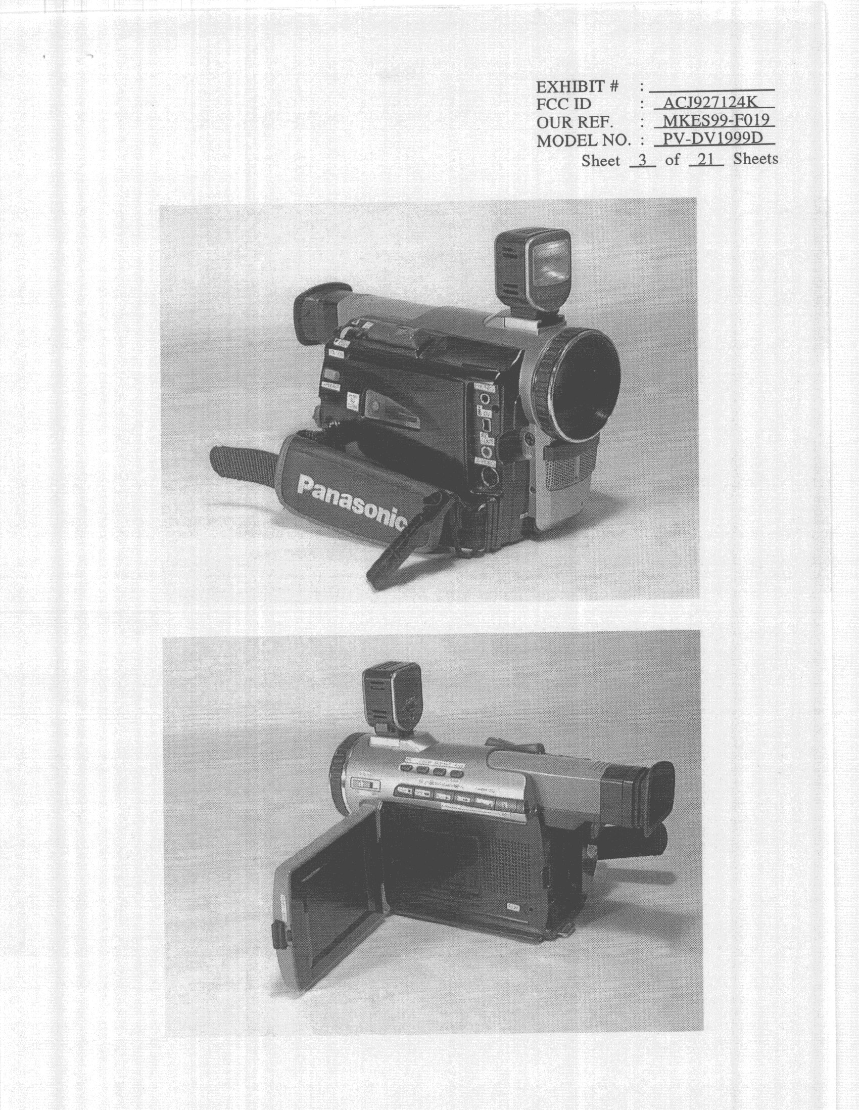 Video Camera - FCC ID ACJ927124K - Panasonic Corporation of North America (2)