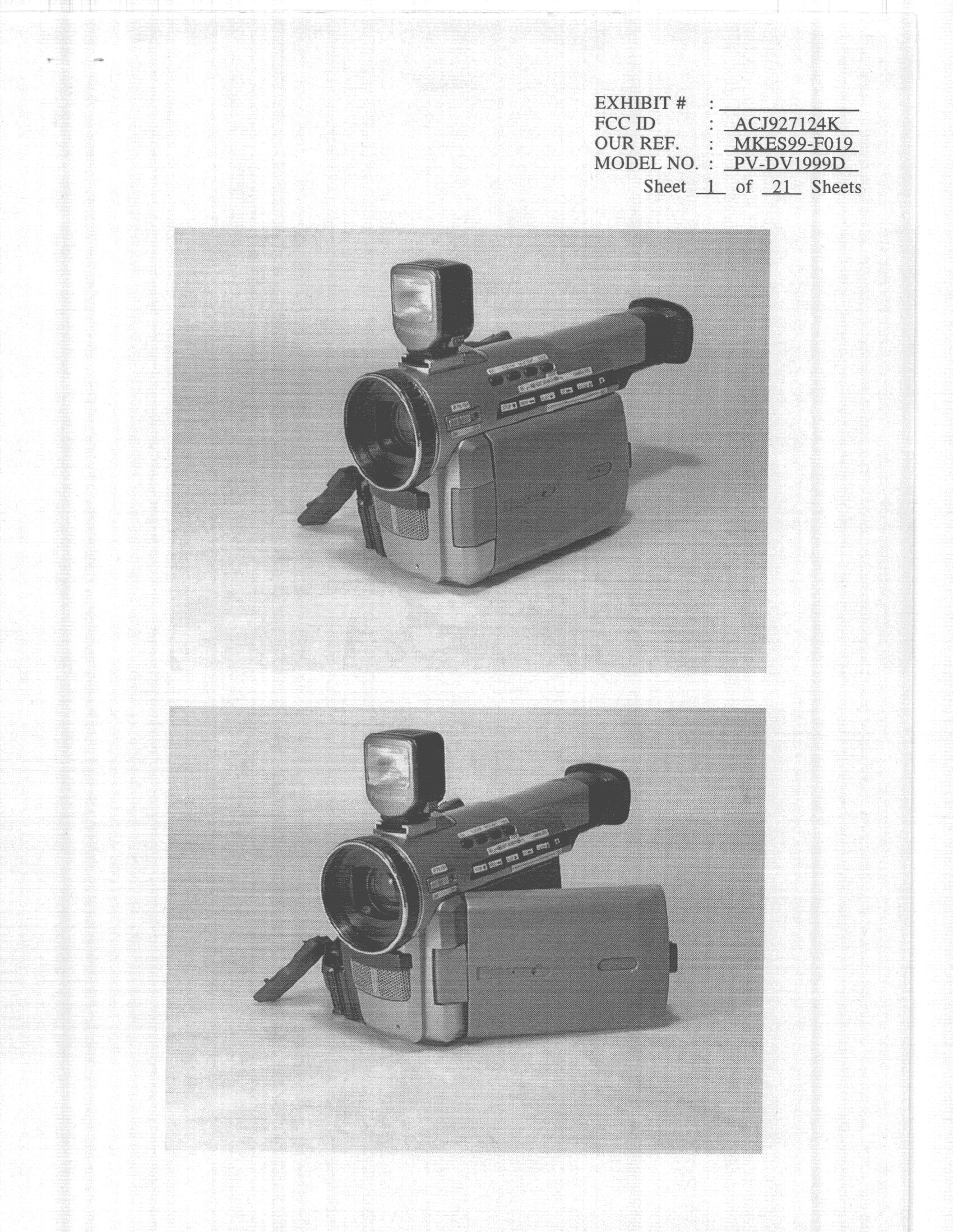 Video Camera - FCC ID ACJ927124K - Panasonic Corporation of North America (4)
