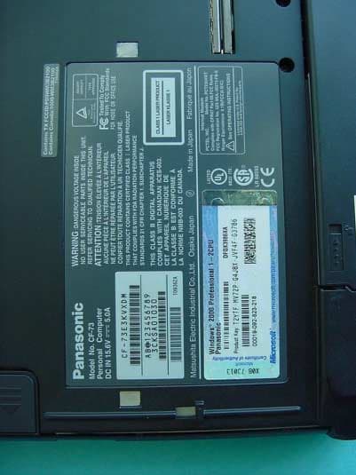 PCS1900 Module build-in Notebook - FCC ID ACJ9TGCF-732 - Panasonic Corporation of North America