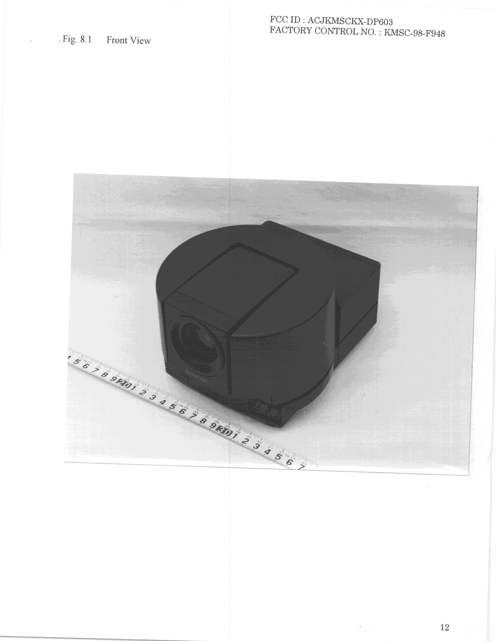 Video Conference Camera - FCC ID ACJKMSCKX-DP603 - Panasonic Corporation of North America (2)