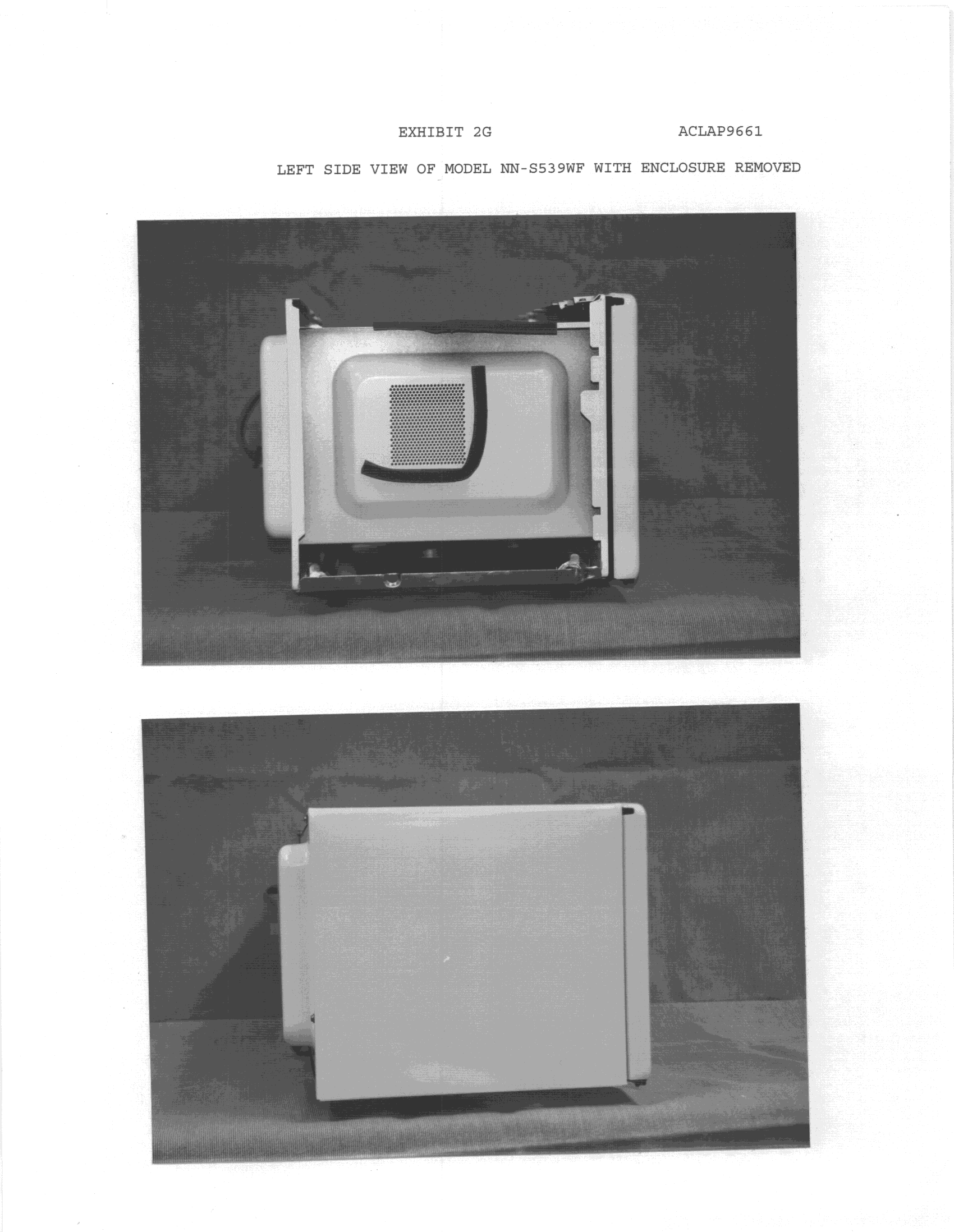 Microwave Oven - FCC ID ACLAP9661 - Panasonic Corporation of North America