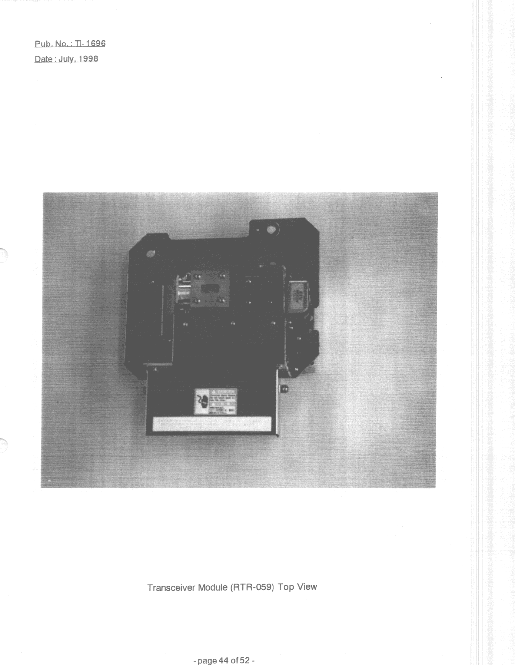 MRD - Marine Radar - FCC ID ADB9ZW1942M2 - Furuno USA Inc