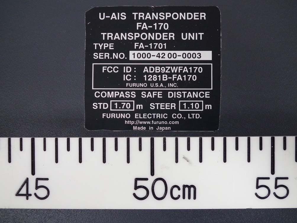 Automatic Identification Systems - FCC ID ADB9ZWFA170 - Furuno USA Inc