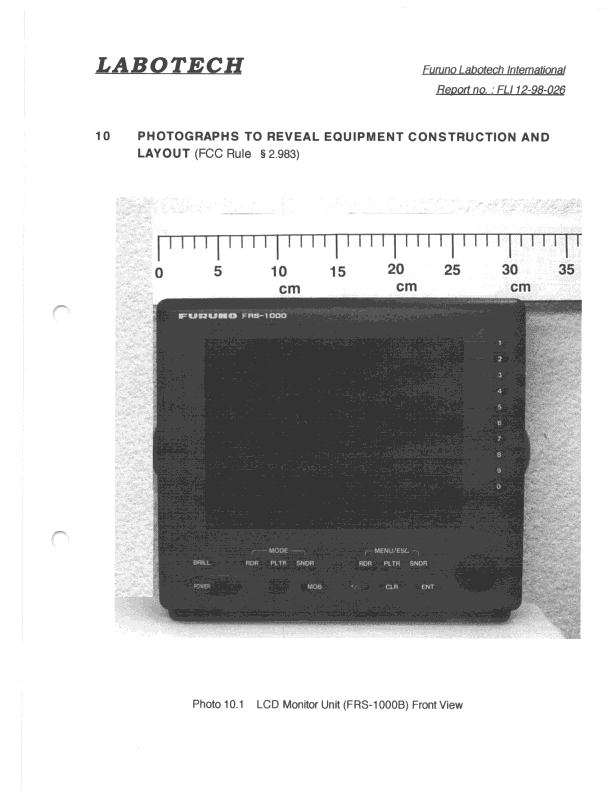 MRD - Marine Radar - FCC ID ADB9ZWRTR064 - Furuno USA Inc (2)