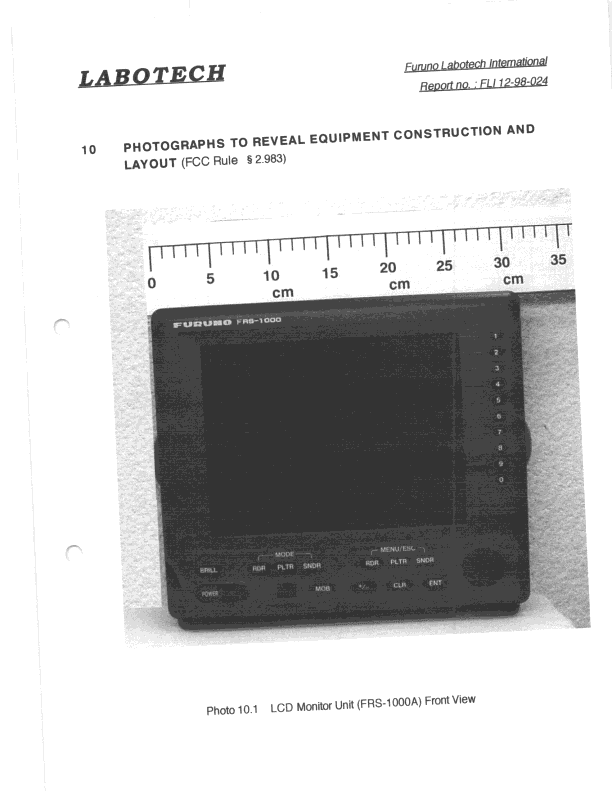 MRD - Marine Radar - FCC ID ADB9ZWRTR067 - Furuno USA Inc (2)