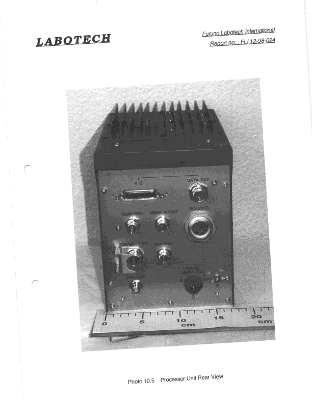 MRD - Marine Radar - FCC ID ADB9ZWRTR067 - Furuno USA Inc