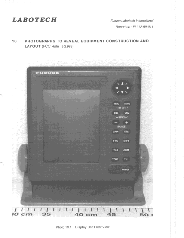 MRD - Marine Radar - FCC ID ADB9ZWRTR068 - Furuno USA Inc (2)