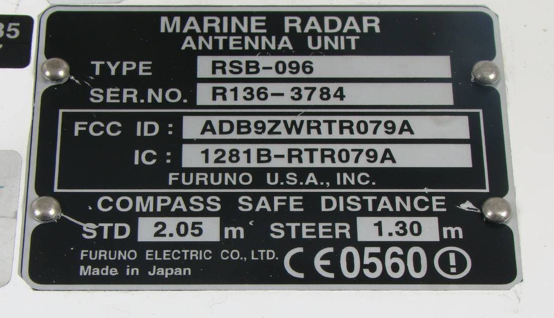Marine Radar - FCC ID ADB9ZWRTR079A - Furuno USA Inc (2)