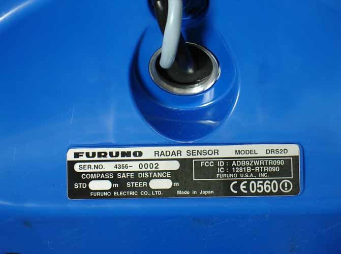 marine radar - FCC ID ADB9ZWRTR090 - Furuno USA Inc