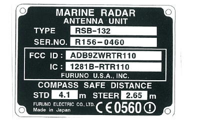 Marine Radar - FCC ID ADB9ZWRTR110 - Furuno USA Inc (5)