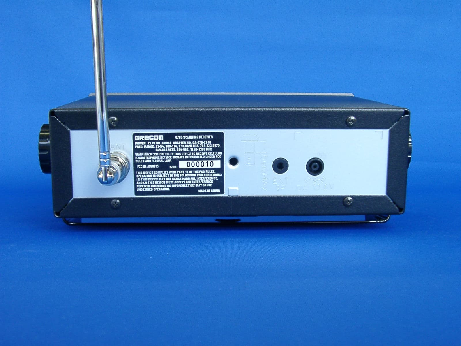 Scanning Receiver - FCC ID ADV0705 - General Research of Electronics Inc (4)