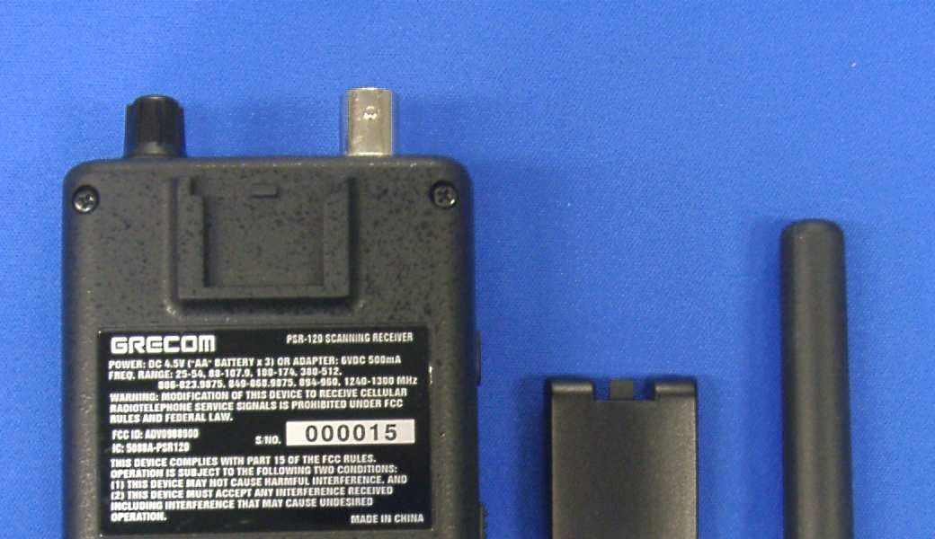 Scanning Receiver - FCC ID ADV0908900 - General Research of Electronics Inc (2)