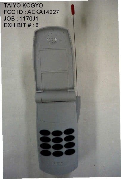 27MHz Remote Control Transmitter - FCC ID AEKA14227 - Taiyo Co., Ltd.
