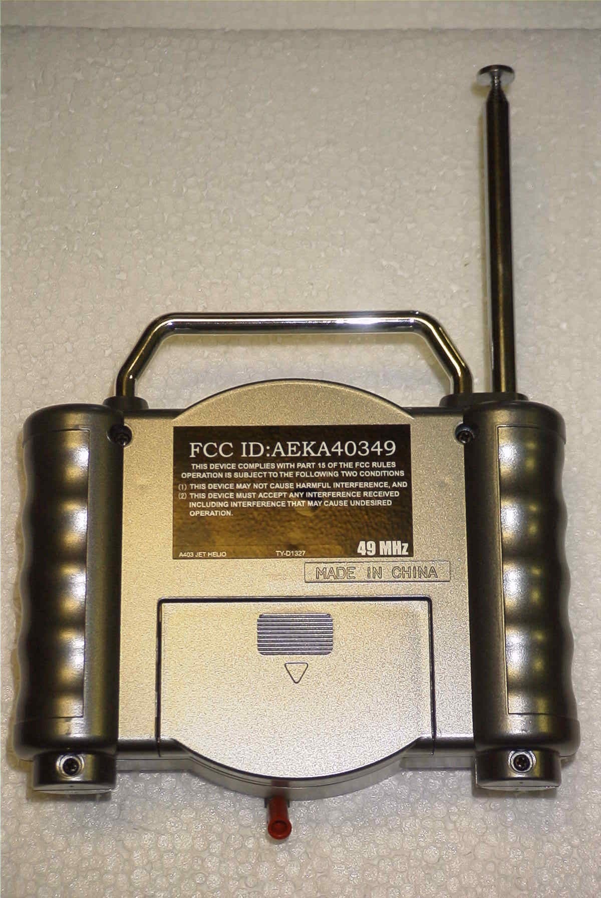 jet helio-transmitter - FCC ID AEKA40349 - Taiyo Co., Ltd. (1)
