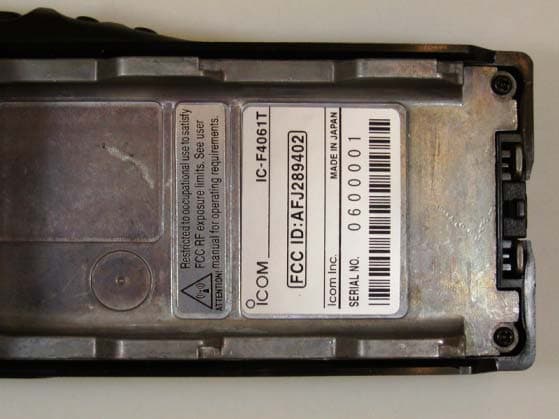 UHF Transceiver - FCC ID AFJ289402 - ICOM Incorporated (2)