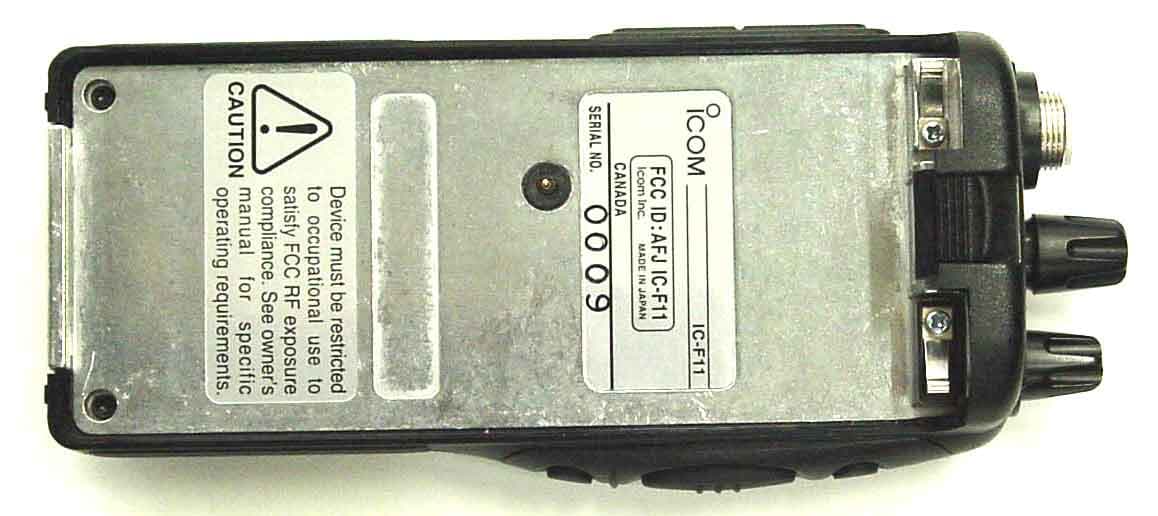 VHF-FM Handheld Transceiver - FCC ID AFJIC-F11 - ICOM Incorporated (2)