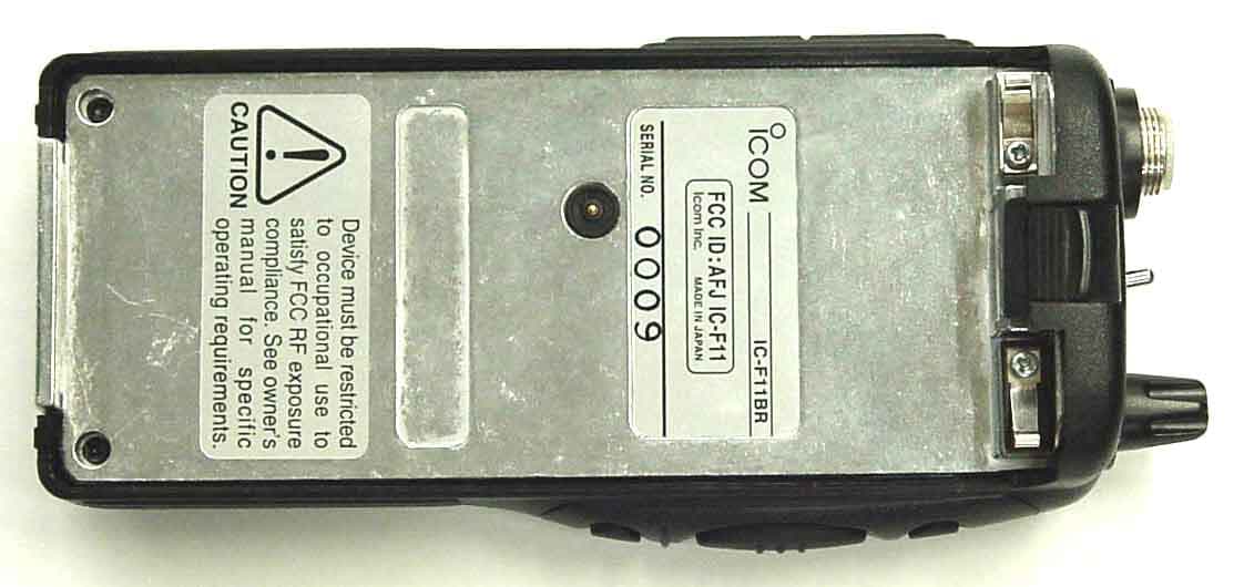VHF-FM Handheld Transceiver - FCC ID AFJIC-F11 - ICOM Incorporated (3)