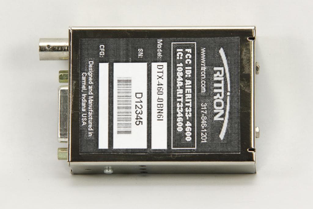 UHF TRANSCEIVER MODULE - FCC ID AIERIT33-4600 - Ritron Inc