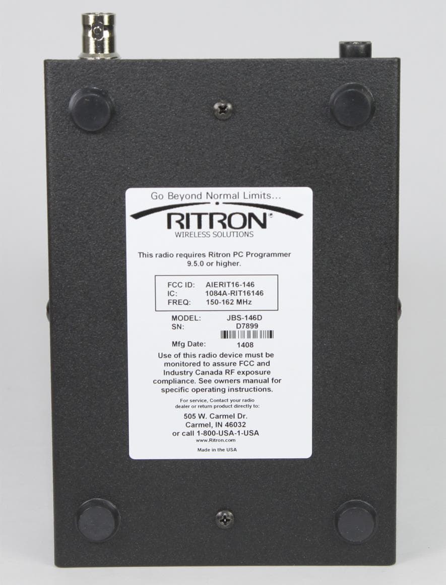 VHF-FM Desk Top Transceiver - FCC ID AIERIT37-146M - Ritron Inc (3)