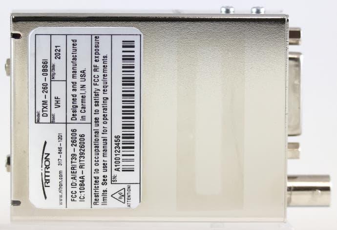 VHF Modem Transceiver - FCC ID AIERIT39-26006 - Ritron Inc (4)