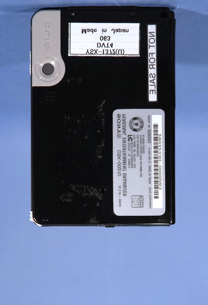 Personal Entertainment Organizer w/ WLAN - FCC ID AK8CSK002 - Sony Group Corporation (3)