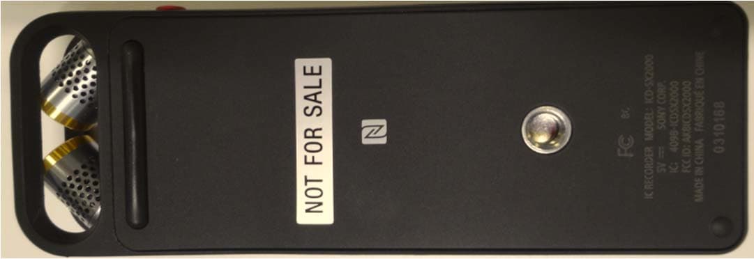 IC Recorder - FCC ID AK8ICDSX2000 - Sony Group Corporation