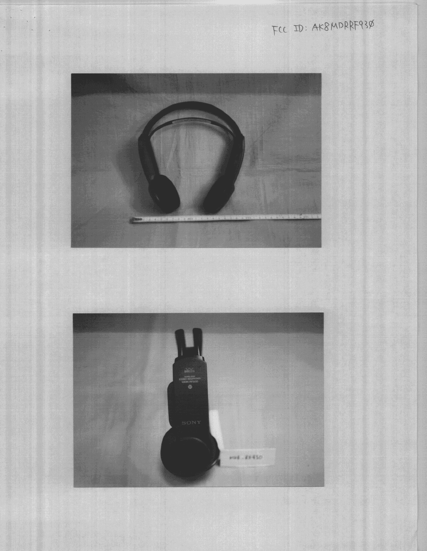 Wireless Headphones - FCC ID AK8MDRRF930 - Sony Group Corporation (2)