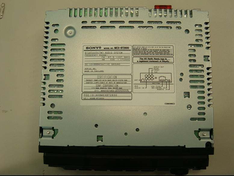 Bluetooth Audio System - FCC ID AK8MEXBT2600 - Sony Group Corporation