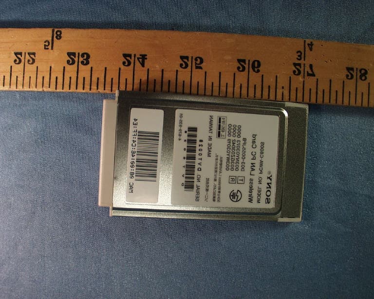 Wireless LAN PC Card - FCC ID AK8PCWAC800S - Sony Group Corporation (2)