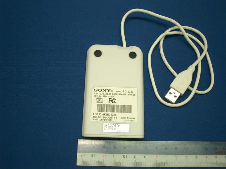 Contactless IC Card Reader/ Writer - FCC ID AK8RCS320 - Sony Group Corporation (1)