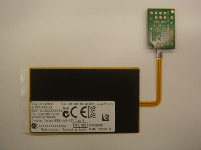 Contactless IC Card Reader/Writer - FCC ID AK8RCS640IA - Sony Group Corporation (1)