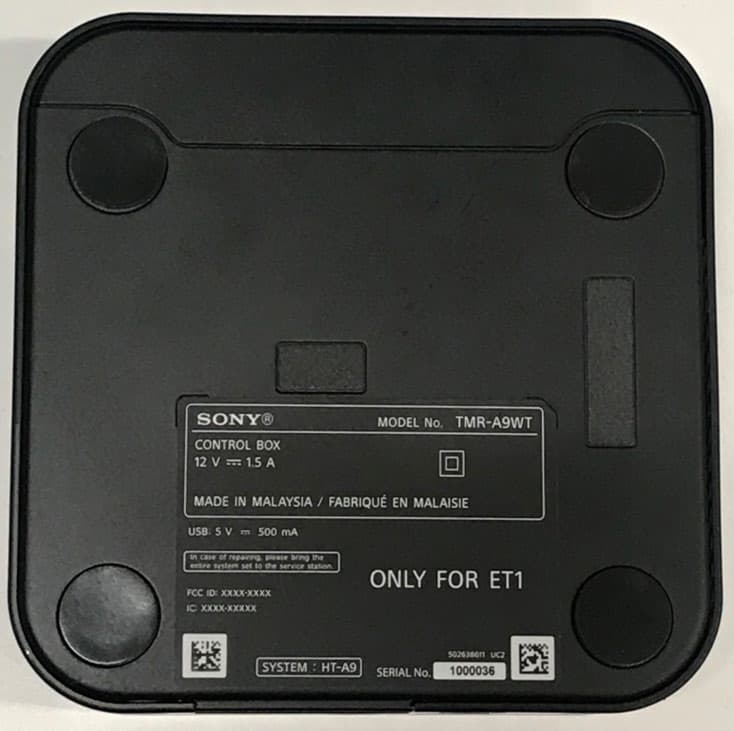 CONTROL BOX - FCC ID AK8TMRA9WT - Sony Group Corporation (3)
