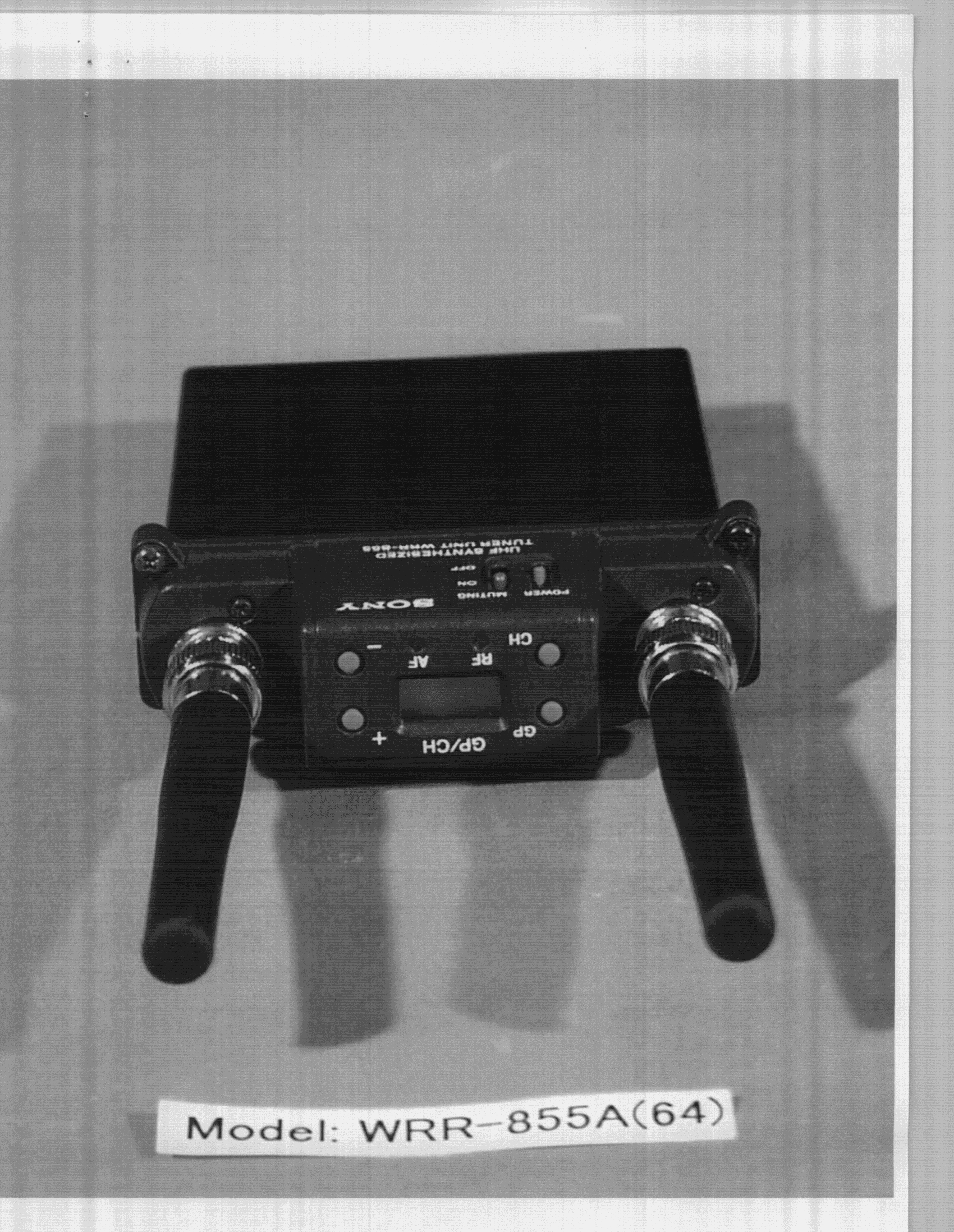 Wireless Microphone Tuner/Receiver - FCC ID AK8WRR855A64 - Sony Group Corporation (1)