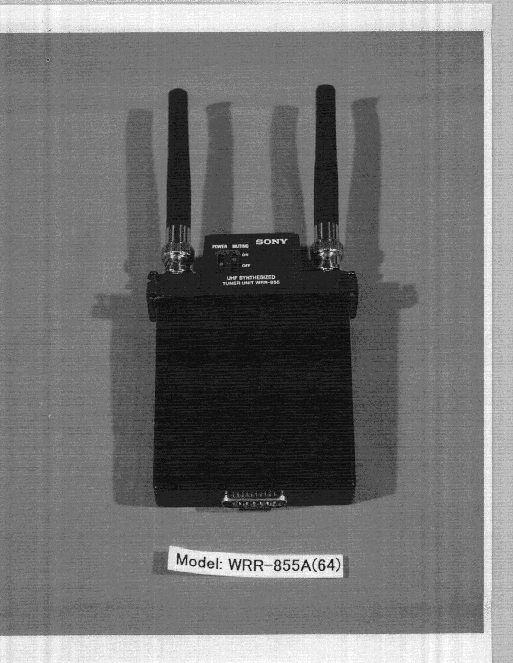 Wireless Microphone Tuner/Receiver - FCC ID AK8WRR855A64 - Sony Group Corporation (3)