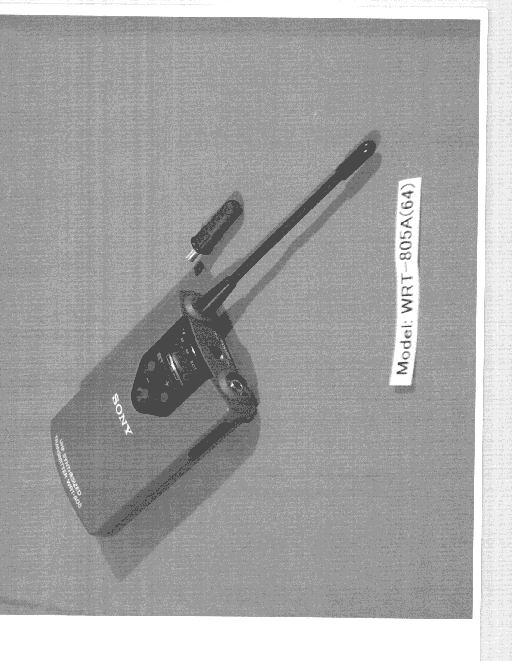 TNT - Licensed Non-Broadcast Transmitter Worn on Body - FCC ID AK8WRT805A64 - Sony Group Corporation (3)
