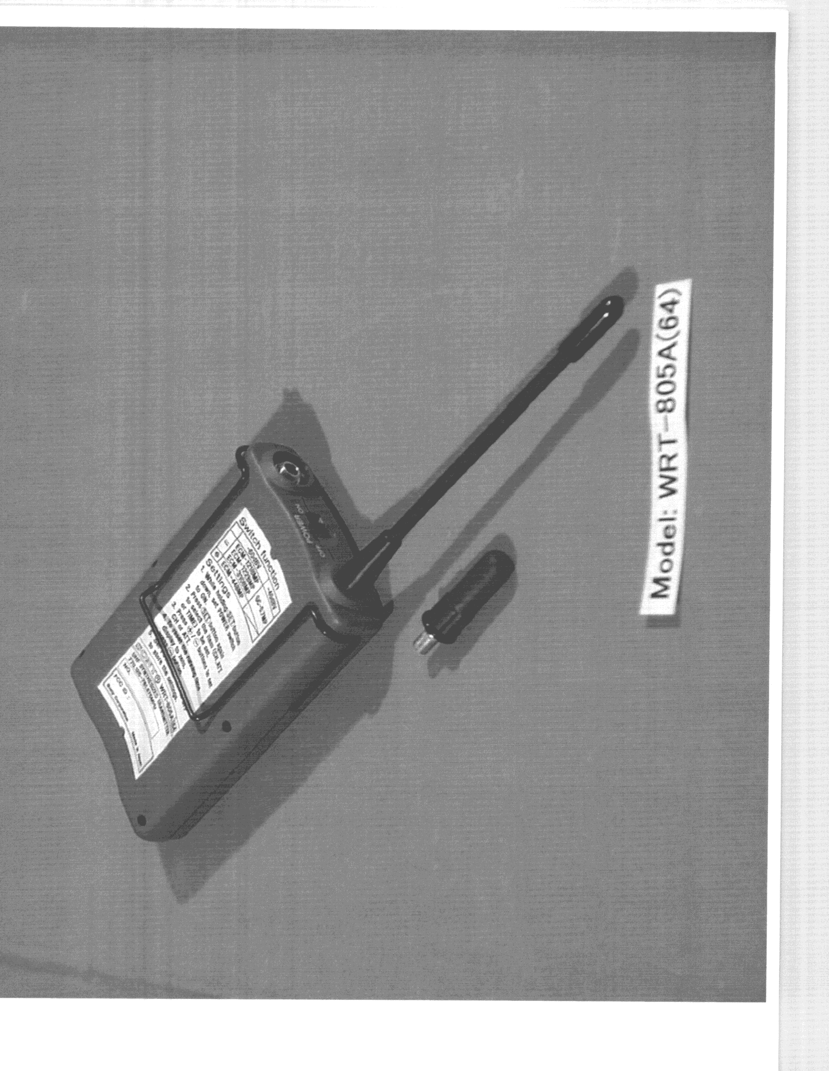 TNT - Licensed Non-Broadcast Transmitter Worn on Body - FCC ID AK8WRT805A64 - Sony Group Corporation (1)