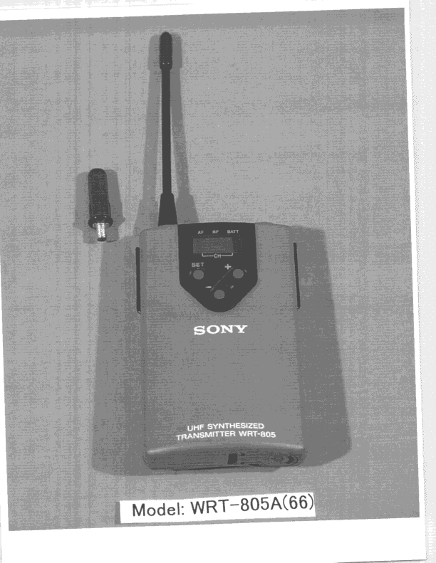 TNT - Licensed Non-Broadcast Transmitter Worn on Body - FCC ID AK8WRT805A66 - Sony Group Corporation (2)