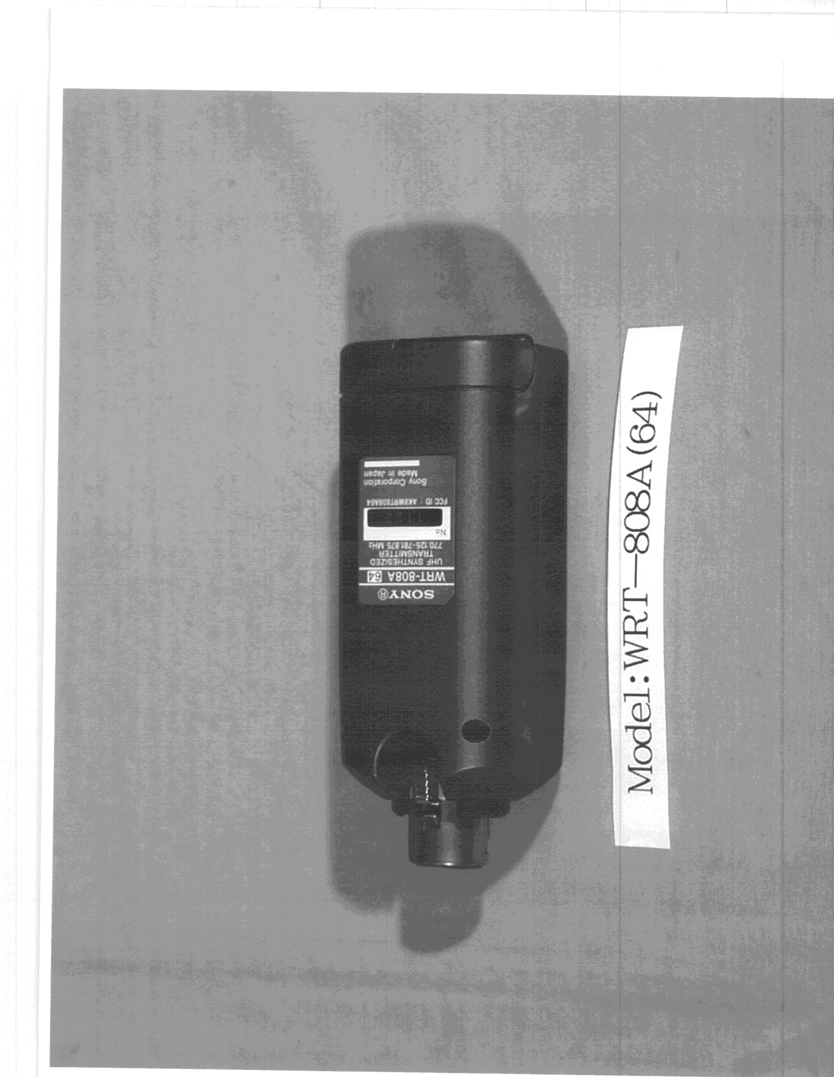 TNB - Licensed Non-Broadcast Station Transmitter - FCC ID AK8WRT808A64 - Sony Group Corporation (2)