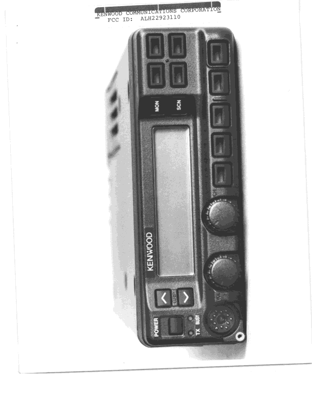 TNB - Licensed Non-Broadcast Station Transmitter - FCC ID ALH22923110 - Kenwood USA Corporation (1)