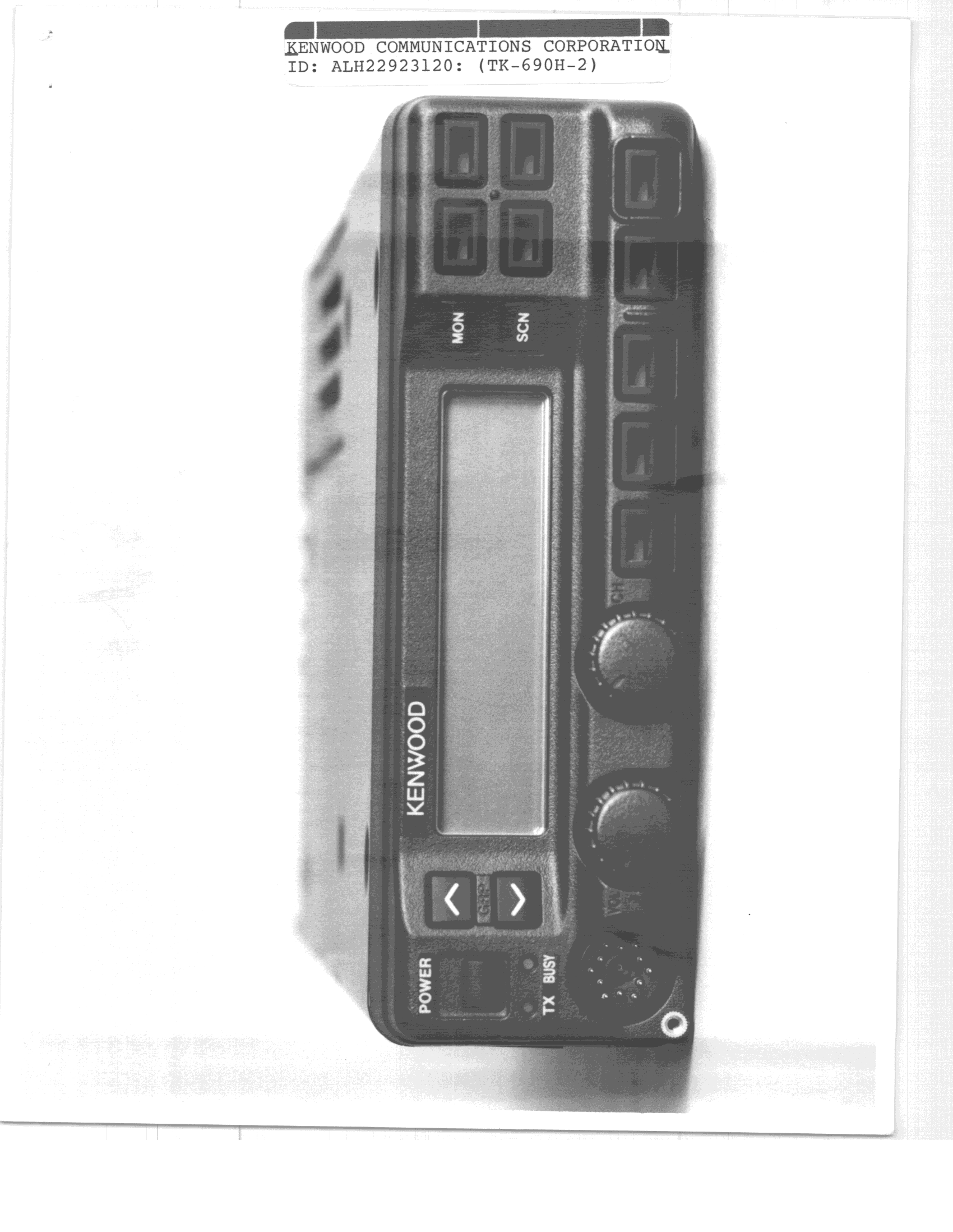 TNB - Licensed Non-Broadcast Station Transmitter - FCC ID ALH22923120 - Kenwood USA Corporation (2)