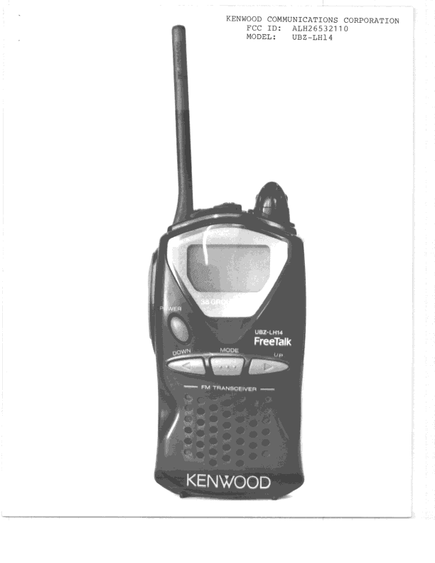 FRF - Part 95 Family Radio Face Held Transmitter - FCC ID ALH26532110 - Kenwood USA Corporation (3)