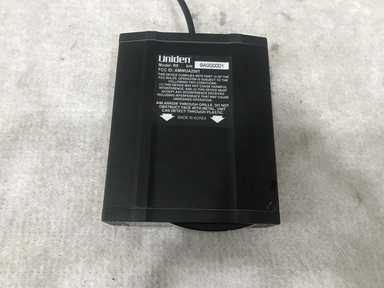 RADAR DETECTOR - FCC ID AMWUA2001 - Uniden America Corporation