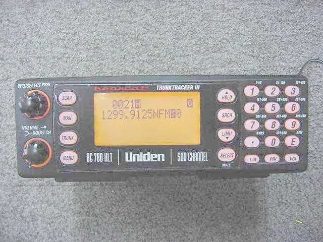 Trunk Tracking Digital Capable Scanner - FCC ID AMWUB316 - Uniden America Corporation