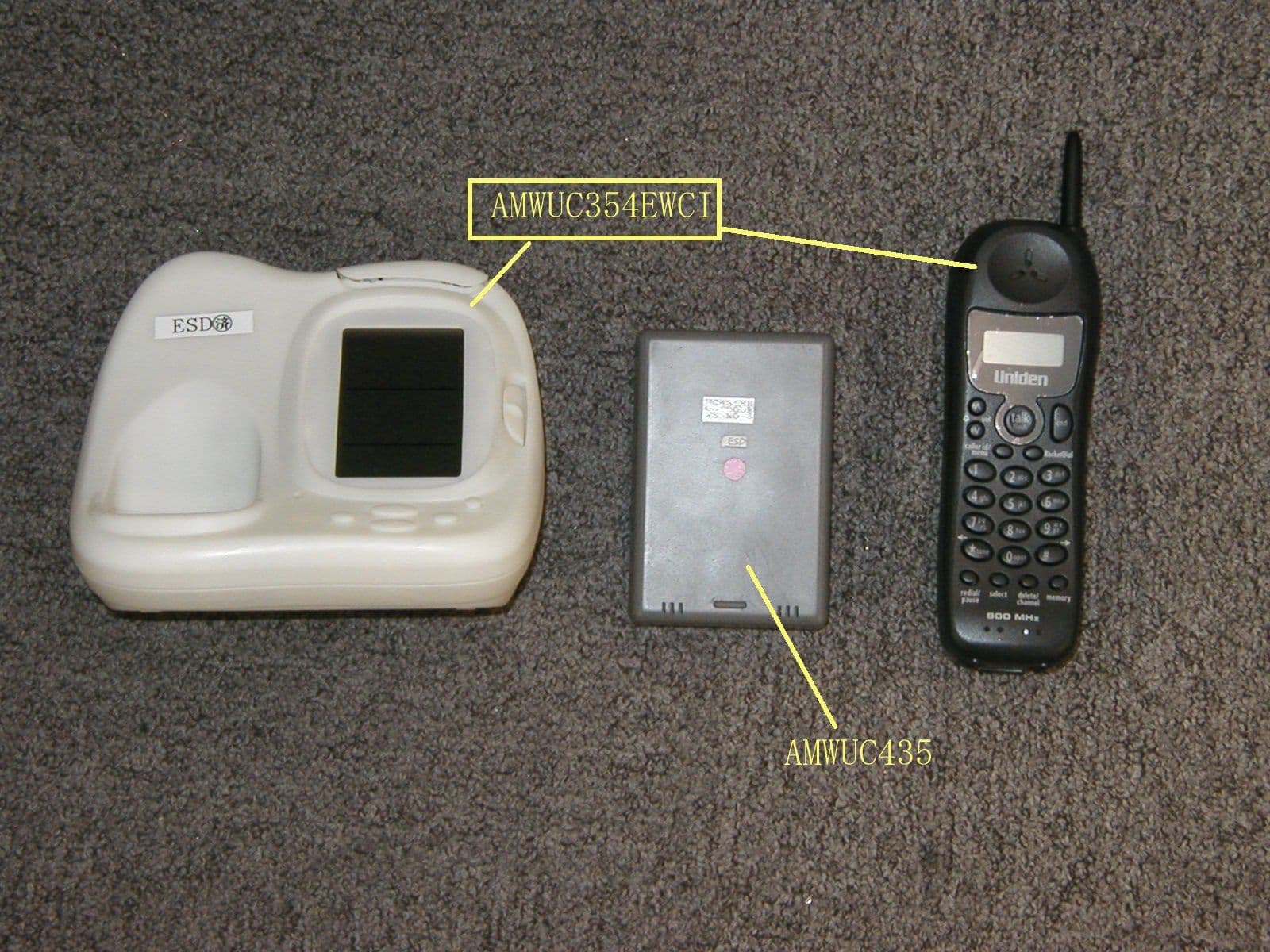 C T system w/  Weather Sensor Indicator - FCC ID AMWUC354EWCI - Uniden America Corporation