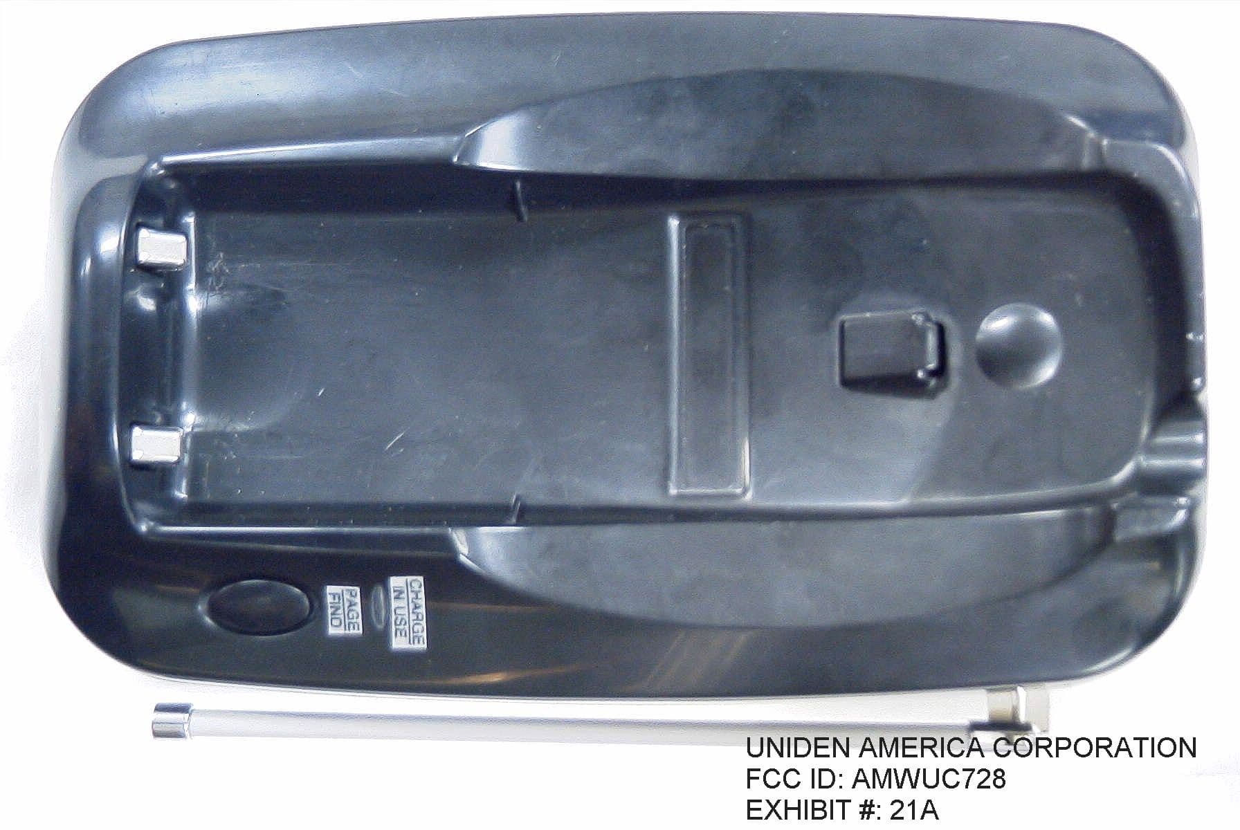 900 MHz Cordless Telephone - FCC ID AMWUC728 - Uniden America Corporation