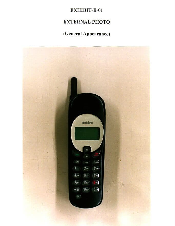 Portable Cellular Telephone - FCC ID AMWUH045 - Uniden America Corporation