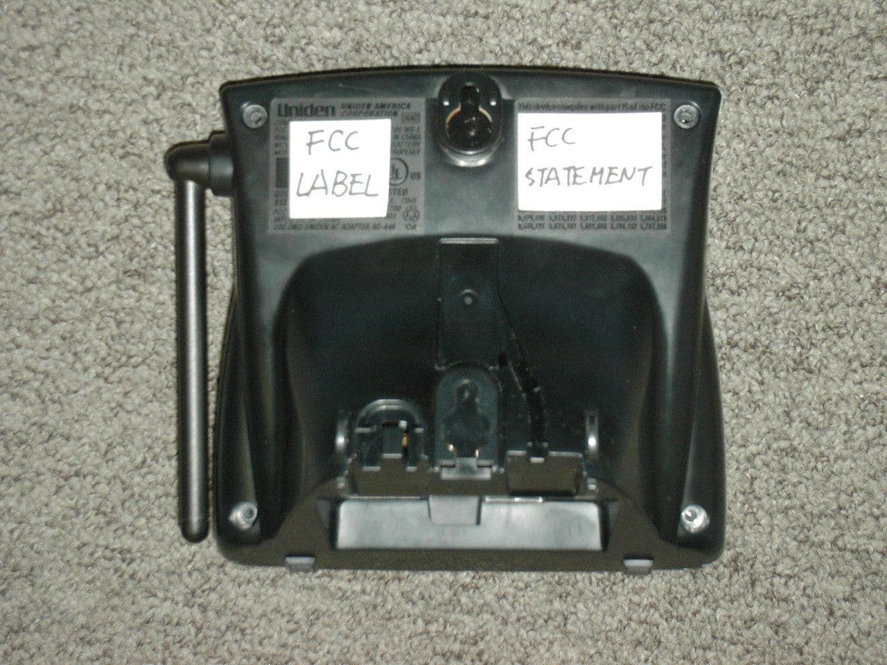 Cordless Telephone - Base - FCC ID AMWUP002 - Uniden America Corporation