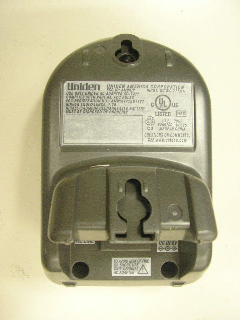 CORDLESS TELEPHONE- BASE UNIT - FCC ID AMWUP095 - Uniden America Corporation
