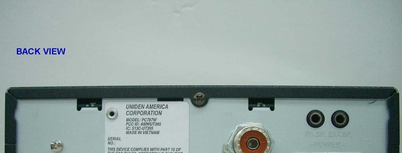 CB TRANSCEIVER WITH WEATHER ALERT - FCC ID AMWUT395 - Uniden America Corporation (3)