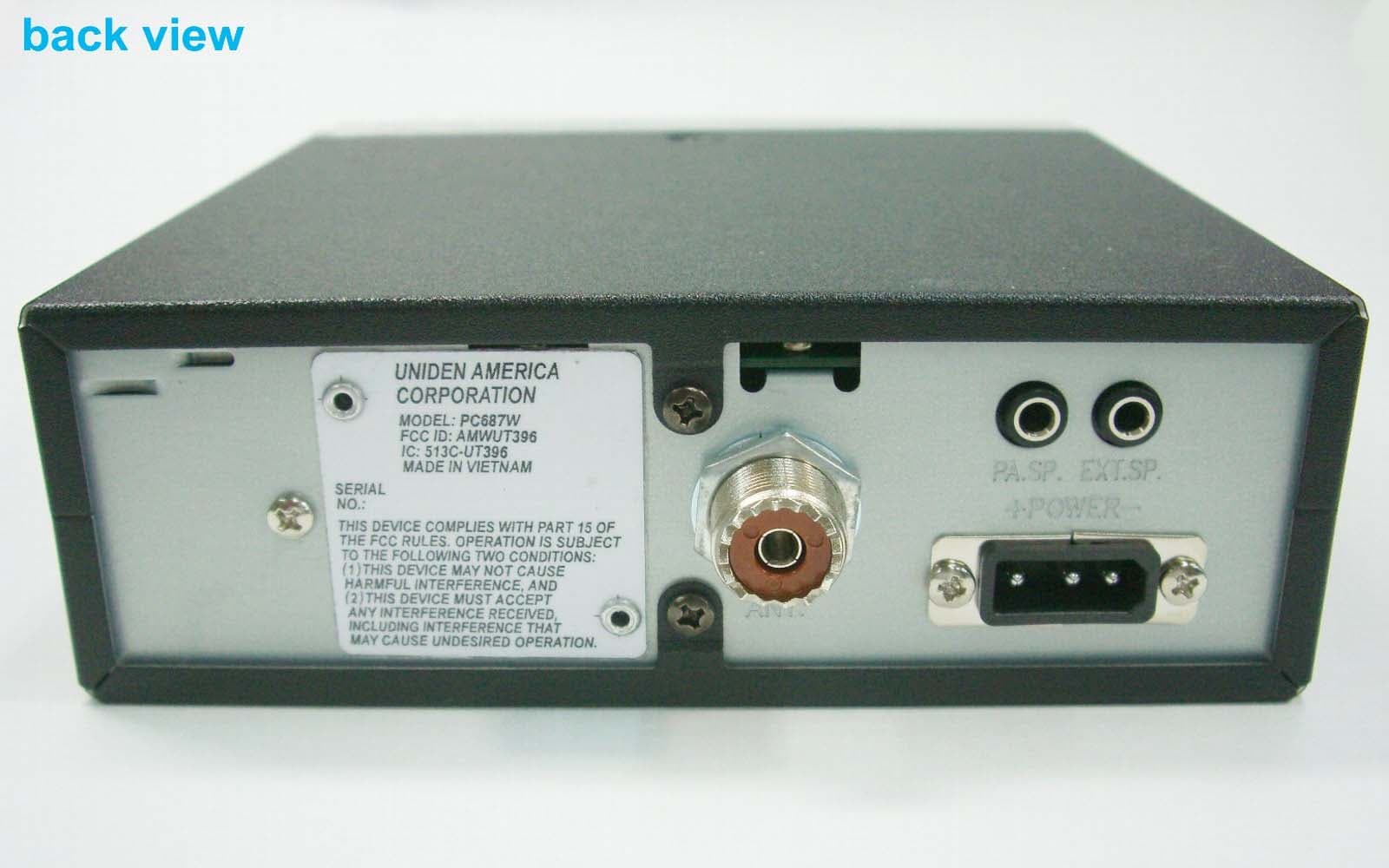 CB TRANSCEIVER WITH WEATHER ALERT - FCC ID AMWUT396 - Uniden America Corporation (5)